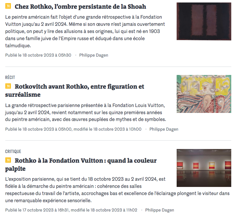 lemondefr ::: #ROTHKO en la #Fundación_Vuitton: cuando el #COLOR_PULSA…  Examinar atentamente las #superficies nos permite ver las #huellas de sus  #gestos, por #Philippe_Dagen. – limaparislima